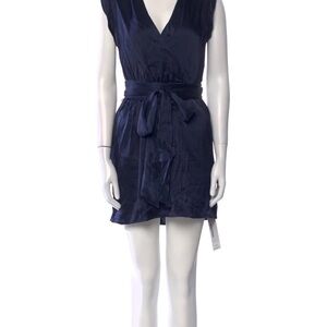 Alice and Olivia Elegant Navy Blue Sleeveless Dress